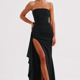 Omina™ | Vestido Maxi Luxe Strapless