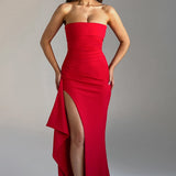 Omina™ | Vestido Maxi Luxe Strapless