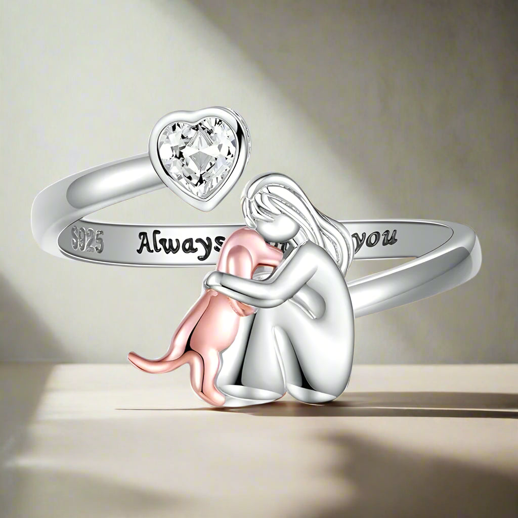 Abrazo de Perro - Anillo Rosa