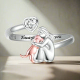 Abrazo de Perro - Anillo Rosa