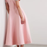 Aria™ | Vestido Midi con Lazo Adornado con Cristales